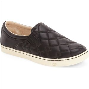 Ugg Fierce Deco Quilted Slip On Shoes Blac…